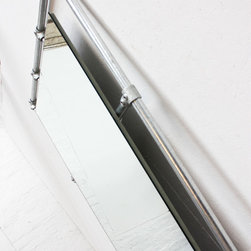 Kucera Full Length Galvanised Steel Pipe Framed Mirror - Bathroom Mirrors