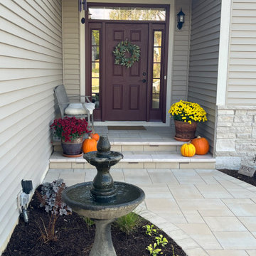 New build, new hardscape entrance.