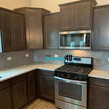 Geoscapes Hexagon Light Grey backsplash