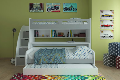 Bel Mondo - Twin Bunk Bed with Sofa, Table and Trundle