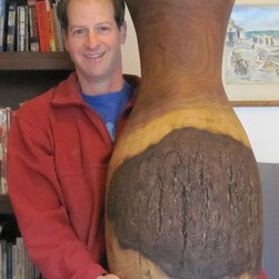 Black walnut floor vase - Products