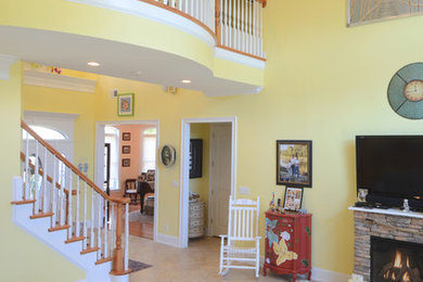 Elegant living room photo in Other