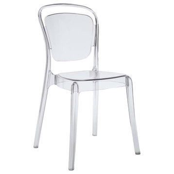 Entreat Dining Side Chair, Clear