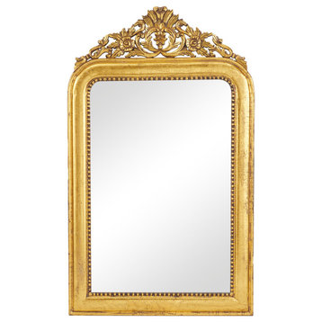 French Country Gold Mango Wood Wall Mirror 560655