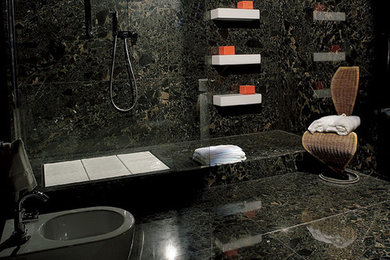 Example of a trendy bathroom design in Vancouver