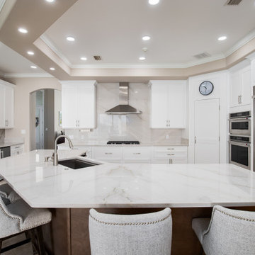 Stunning Transitional Kitchen Remodel Done With Cabinet Refacing