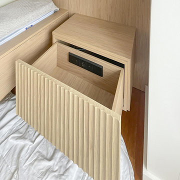 Nightstand Charging Drawers with Docking Drawer Trio