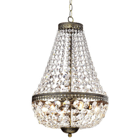 Claire Crystal Glass Beads 6-light Chandelier