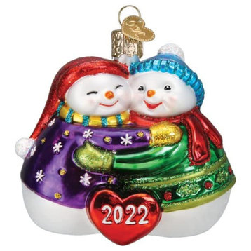 Old World Christmas 2022 Together Again Glass Blown Ornament, Christmas Tree