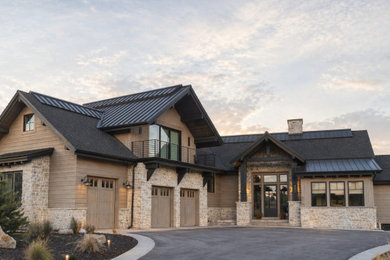 Example of a minimalist exterior home design in Salt Lake City