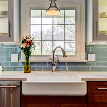 Upper Arlington Tranquil Kitchen and Laundry Space