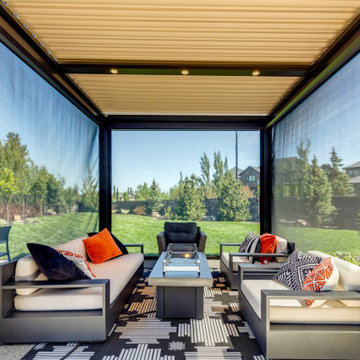 Freestanding Adjustable StruXure Pergola with LED Lighting