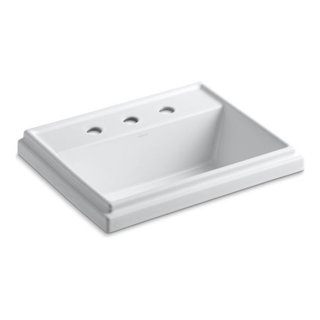 CAMBRIDGE Rectangular pedestal porcelain washbasin By