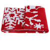 NOVICA Christmas Fantasy In Poppy And Reversible Knit Throw