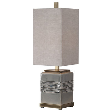 Uttermost Covey Gray Glaze Buffet Lamp, 29680-1