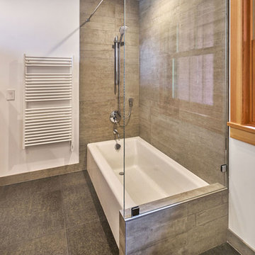Bathroom with farmhouse sink