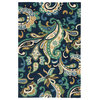 Jaipur Living Calico Indoor/Outdoor Floral Blue/Green Area Rug