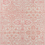 Momeni - Momeni Cosette Hand Tufted Traditional Area Rug Pink 3'6" X 5'6" - The intricate ornamentation of this traditional area rug is rich with regal embellishment. Moroccan-inspired arabesques and medallions recall the repeating patterns of antique encaustic tiles, filling the floor with captivating designs that are beautiful to behold. Hand-tufted construction enhances the artisanal beauty of each floorcovering with an enduring quality woven from natural wool fibers.