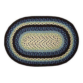 Blueberry Creme Braided Rug, 48