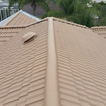 Ceramic Barrell roof tile Refinish
