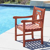 Dropship Vendor Group Outdoor Hardwood Garden Arm Chair