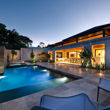 Pool and landscape