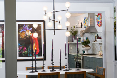 Eclectic dining room photo in Omaha