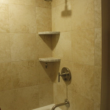 Contemporary Bold Hall Bathroom Remodel