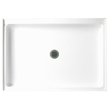 Swan 42.375x34.188x5.5 Solid Surface Shower Base, White