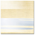 Ready2HangArt - Ready2HangArt 'Gilt Mod XXXV' Wrapped Canvas Wall Decor, 20"x20" - Glimmering and shimmering this Mid Century Modern wall art Decor, 'Gilt Mod XXXV', will add an abstract feel to any modern room. With the stunning look of gold and sweeping lines, it will never fail to make a statement.