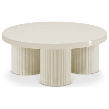 Rhodes Coffee Table / End Table, Cream, Coffee Table