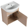 BNK Unique Modelling Ceramic Sink Bathroom Vanity, Floating Design,18x14