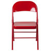 Flash Furniture Hercules Metal Folding Chair in Red
