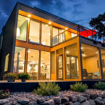 Narrow Lot Lake House