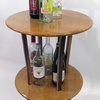 Reclaimed Wine Barrel Oak Staves Bistro Bar Table, 20"D x 36"H