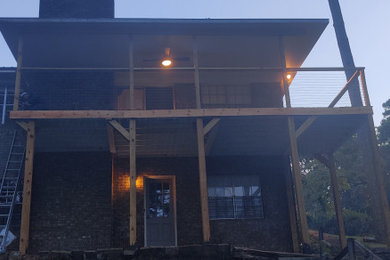 Transitional balcony photo in Birmingham