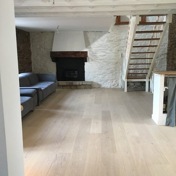 Remise a niveau et pose d'un parquet salon salle a manger