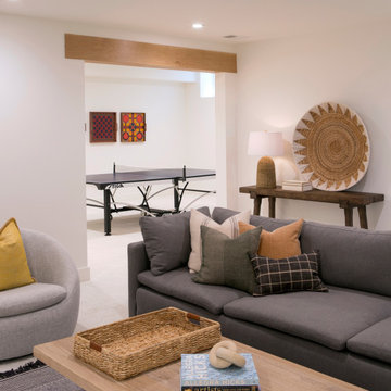 Finished Basement Family Room and Game Room