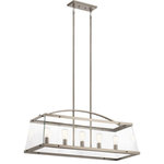 Kichler Lighting - Kichler Lighting 52123CLP Darton - Five Light Linear Chandelier - The Darton 40.75 inch 5 light linear chandelier wiDarton Five Light Li Classic Pewter Clear *UL Approved: YES Energy Star Qualified: YES ADA Certified: n/a  *Number of Lights: Lamp: 5-*Wattage:75w T bulb(s) *Bulb Included:No *Bulb Type:T *Finish Type:Classic Pewter