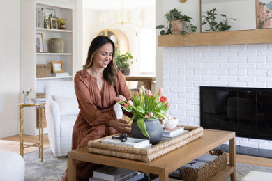 Inspiration for a transitional living room remodel in San Francisco