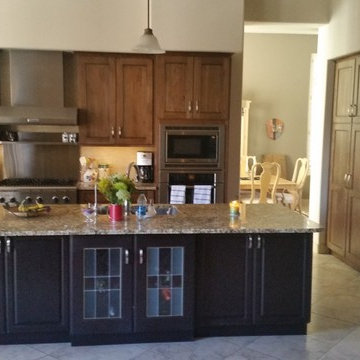 Dark Wood Cabinet Kitchen