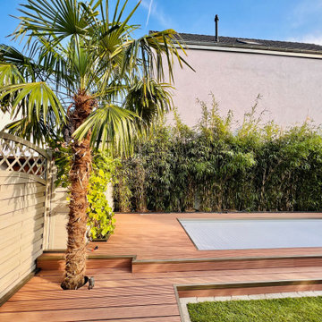 Poolgarten mit Relaxterrasse