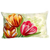 Visions II Tulips Warm Pillow, Warm, 12"x20"