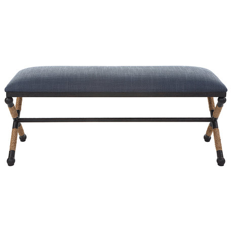 Firth Rustic Navy Bench