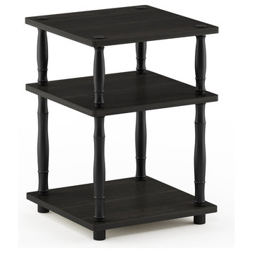 Easy Assembly Multipurpose Shelf With Classic Tubes, French Oak Gray/Black