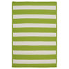 Braided Stripe It Area Rug, Rectangle, Bright Lime, 12'x15'