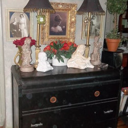 PMD Vintage 1920s Waterfall style 3 drawer chest - Buffets And Sideboards