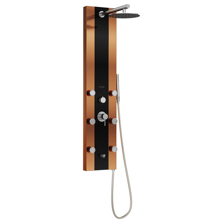 Rio 10-in Rain Showerhead ShowerSpa 6-Body Jets, Handshower and Tub Spout