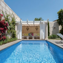 Backyard piscina