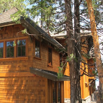 Lake Tahoe homes by Loverde Builders, Shakertown Craftsman siding